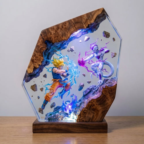 Five Minutes resin lamp in daylight